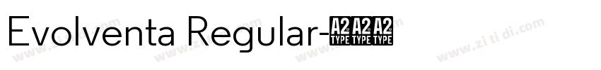 Evolventa Regular字体转换